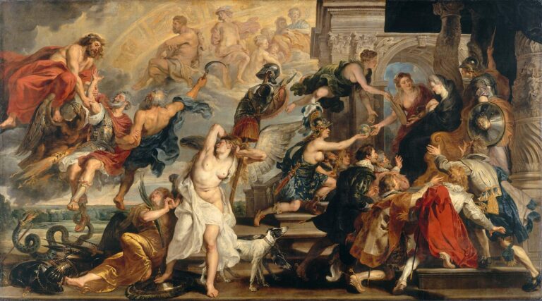 Peter Paul Rubens — IV. Henri’nin Apotheosis’i ve Marie de Médicis’in Naipliğinin İlanı