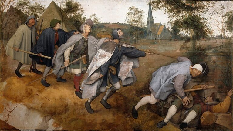 Körlerin Meseli (The Blind Leading the Blind) — Pieter Bruegel the Elder, 1568