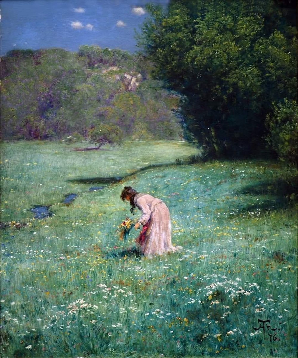 Hans Thoma – Forest Meadow (Orman Çayırı, 1876) | Alman Romantik ...
