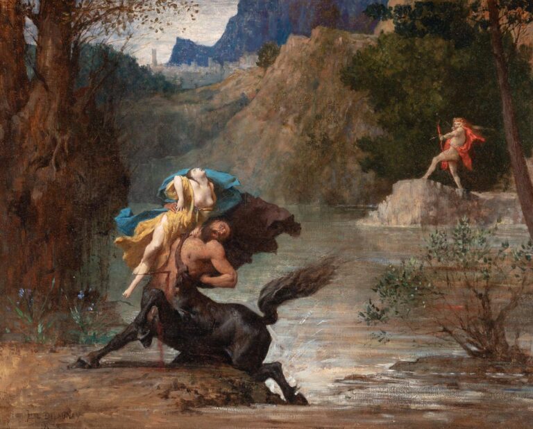 Jules-Élie Delaunay - Nessos’un Ölümü tablosu