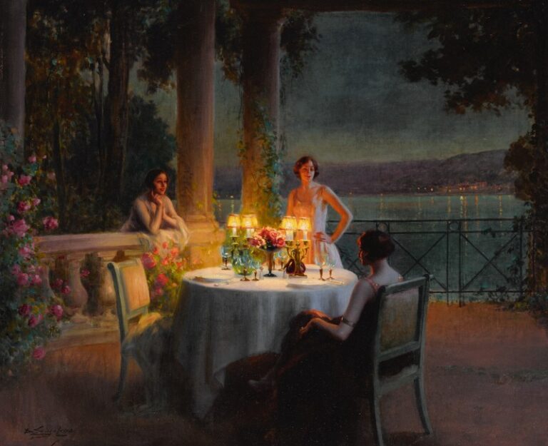 Mum Işığında Akşam / A Candlelit Dinner — Delphin Enjolras