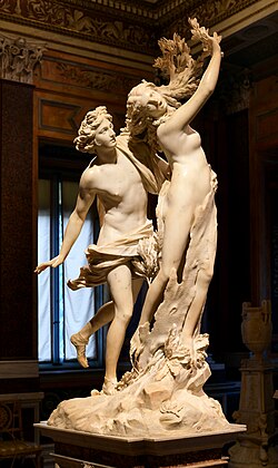 Apollo ve Daphne (Apollo and Daphne) — Gian Lorenzo Bernini, 1622–1625 Apollo and Daphne Bernini cropped