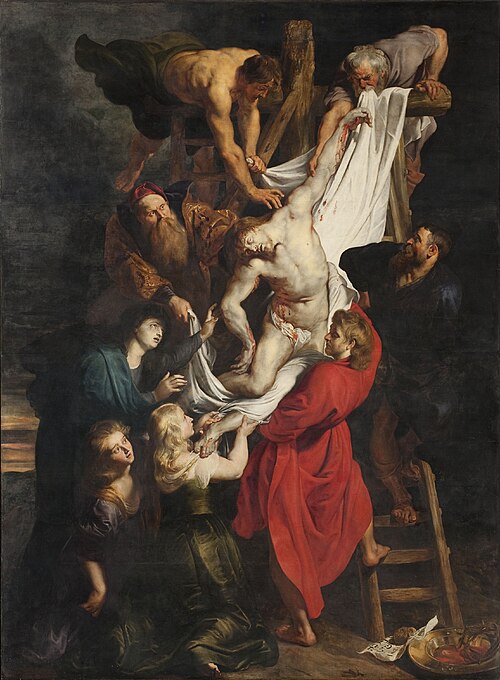 Çarmıhtan İndiriliş / The Descent from the Cross (1612–1614) — Peter Paul Rubens Peter Paul Rubens The Descent from the Cross Antwerp Cathedral. c. 1613