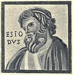 Kaynak: https://commons.wikimedia.org/
wiki/File:Hesiod_Mosaic_Monnus_Trier.JPG