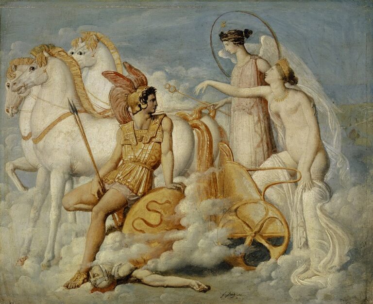 Jean-Auguste-Dominique Ingres — Venüs, Diomedes Tarafından Yaralandıktan Sonra Olimpos’a Dönüşü / Venus, Injured by Diomedes, Returns to Olympus (19. yüzyıl başı)