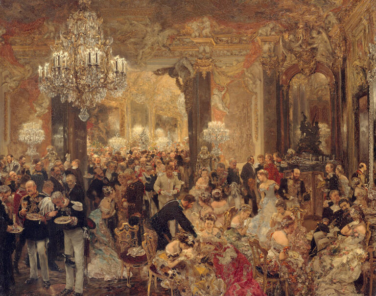 Adolph von Menzel - Balosupası- Das Ballsouper -