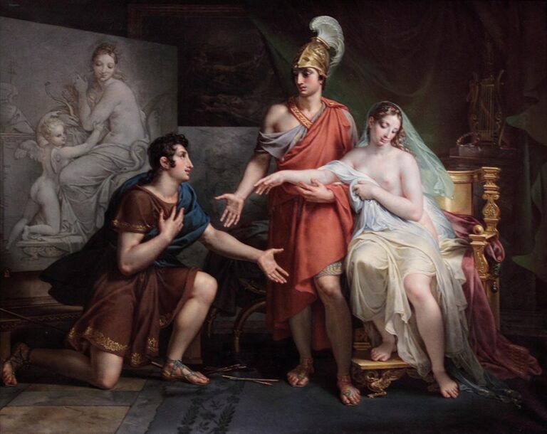 Büyük İskender’in Kampaspe’yi Apelles’e Bırakışı – Alexander the Great Ceding Campaspe to Apelles – Jean-Baptiste Regnault