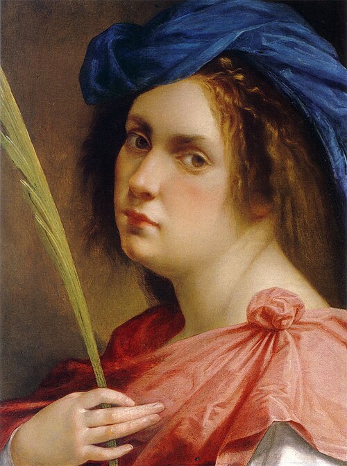Artemisia Gentileschi
Otoportre
Kaynak: https://commons.wikimedia.
org/wiki/
File:Artemisia_Gentileschi_
Selfportrait_Martyr.jpg