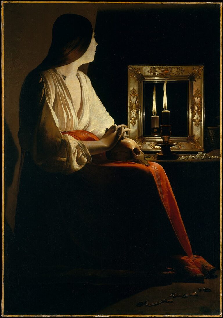 Tövbekâr Mecdelli Meryem – Penitent Magdalene – Georges de La Tour