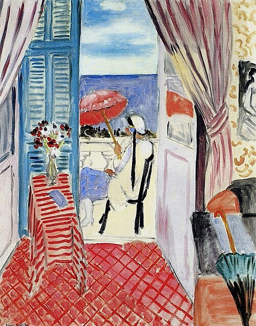 Kırmızı Şemsiyeli Kadın – Woman with a Red Umbrella (Interior) – Henri Matisse