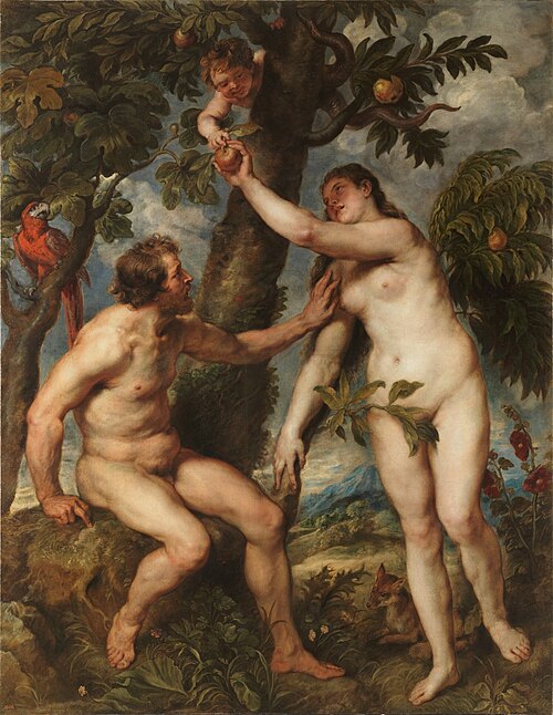 Peter Paul Rubens — Âdem ile Havva / Adam and Eve (after Titian), 1628–1629