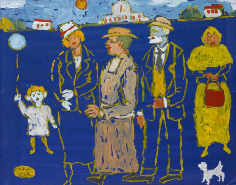 Sokak Mavi – Street in Blue – Fikret Muallâ