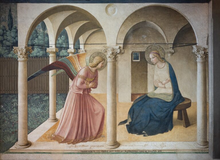 Pelerinli Tanrılar: Rönesans Meleğinin Kanadından IMAX Süpermenine Görsel Bir Diyalektik Fra Angelico Annunciation filomythos