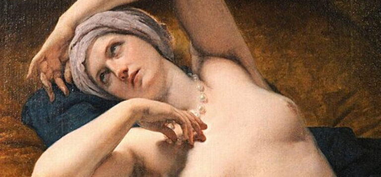 Uykudaki Odalık (1867) – Odalisque in Her Sleep (1867) - Francesco Hayez