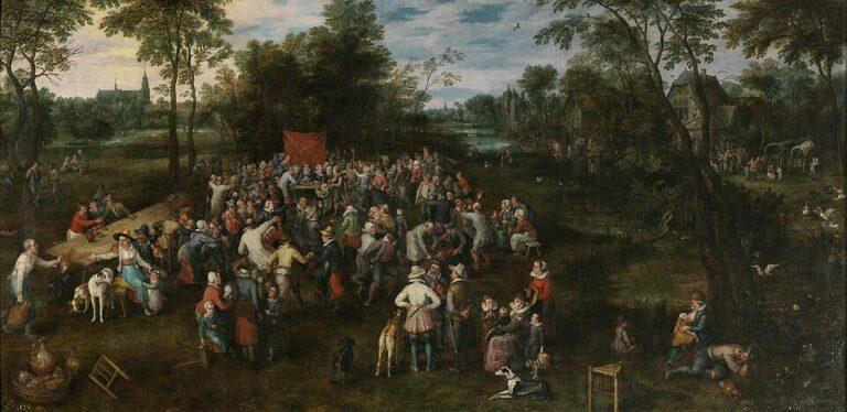 Jan Brueghel the Elder, Düğün Ziyafeti / The Wedding Banquet, 17. yüzyıl başları, yağlıboya.