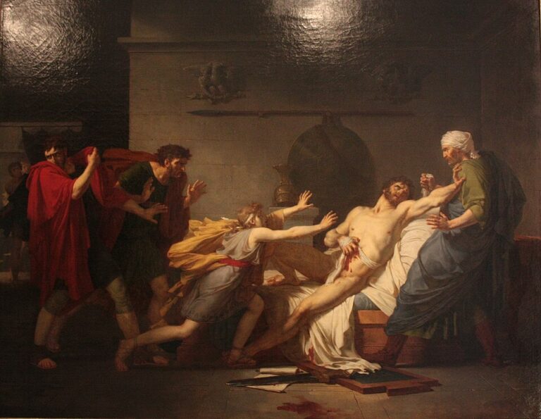 Pierre-Narcisse Guérin, Uticalı Cato’nun Ölümü (The Death of Cato of Utica
