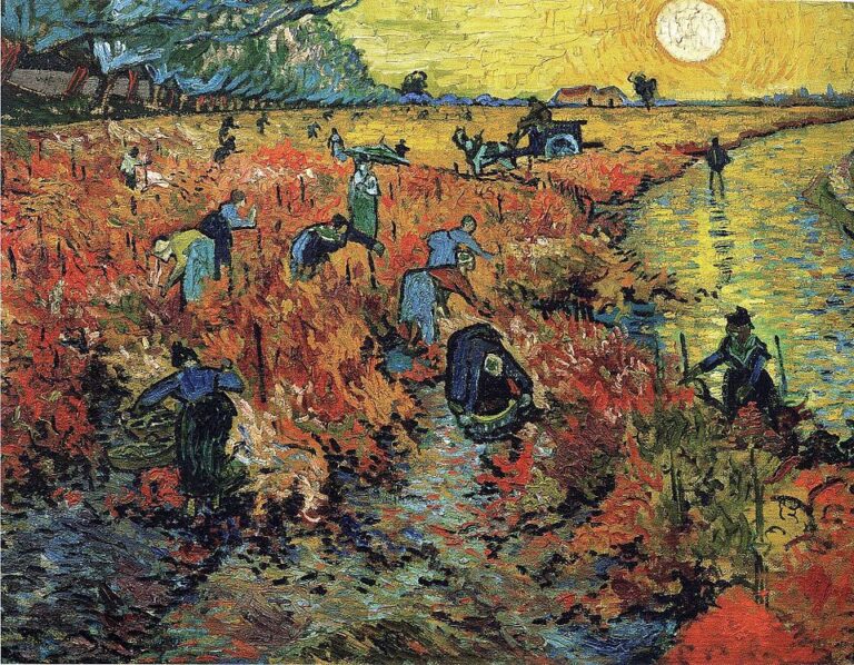 Vincent van Gogh, Kırmızı Üzüm Bağı / The Red Vineyard (Red Vineyard at Arles), 1888, tuval üzerine yağlıboya.