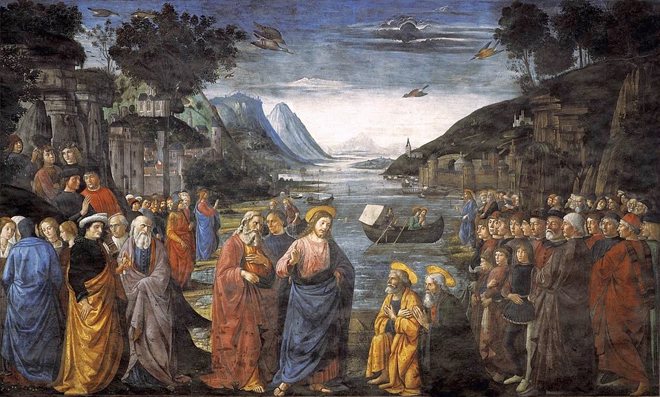 Domenico Ghirlandaio — Havarilerin Çağrılışı / Calling of the Apostles, 1481.