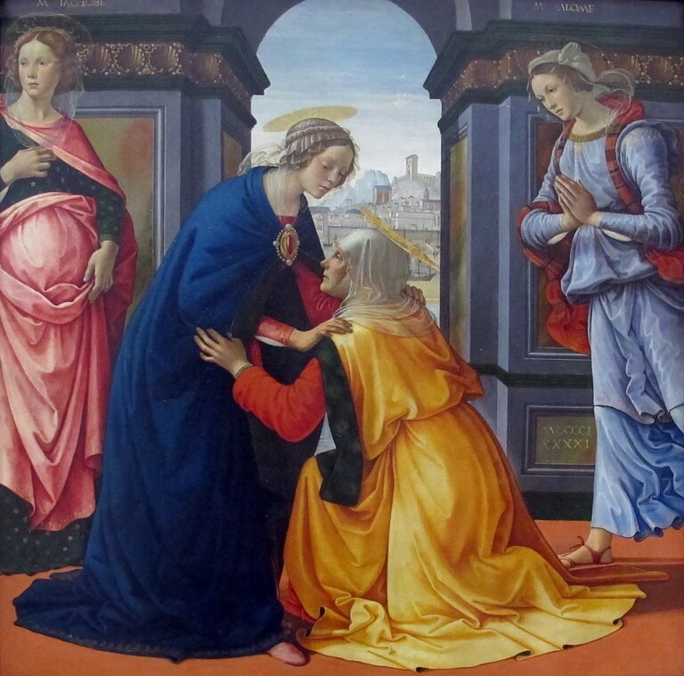 Domenico Ghirlandaio, Ziyaret (Visitation), 1491, fresk (duvar resmi), Floransa.