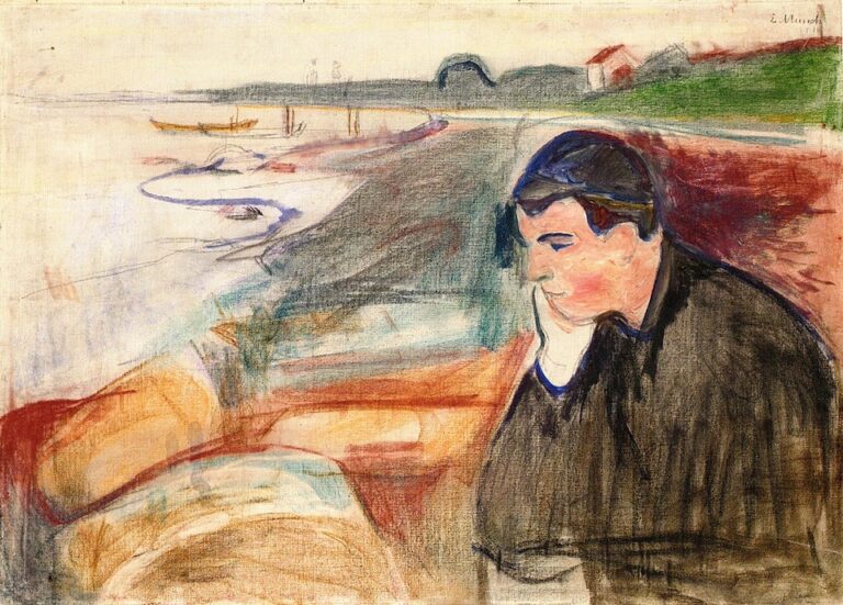 Edvard Munch — Akşam. Melankoli / Evening. Melancholy — 1891