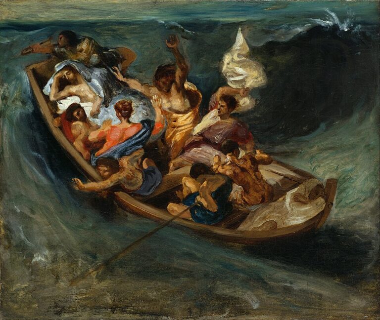 Eugène Delacroix, Celile Denizi’nde İsa (Christ on the Sea of Galilee), 19. yüzyıl, yağlıboya