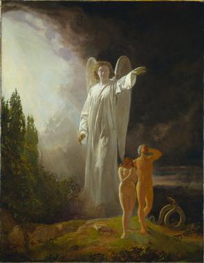 John Faed, Âdem ve Havva’nın Cennetten Kovuluşu / Expulsion of Adam and Eve, 19. yüzyıl, John Faed, Âdem ve Havva’nın Cennetten Kovuluşu / Expulsion of Adam and Eve, 19. yüzyıl,