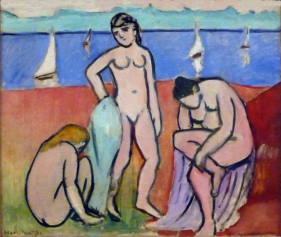 Henri Matisse, Les trois baigneuses (Three Bathers), 1907, tuval üzerine yağlıboya, 60.3 × 73 cm (Minneapolis Institute of Art).