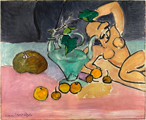 Henri Matisse, La branche de lierre (Sarmaşık Dalı / Sculpture and Vase of Ivy), 1916, tuval üzerine yağlıboya.