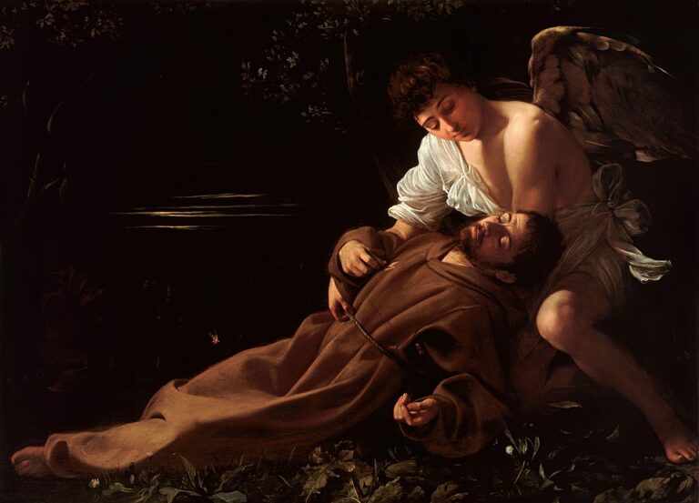 Caravaggio — “Saint Francis of Assisi in Ecstasy / Assisili Aziz Francis’in Vecd Hâli” — yağlıboya, tuval.