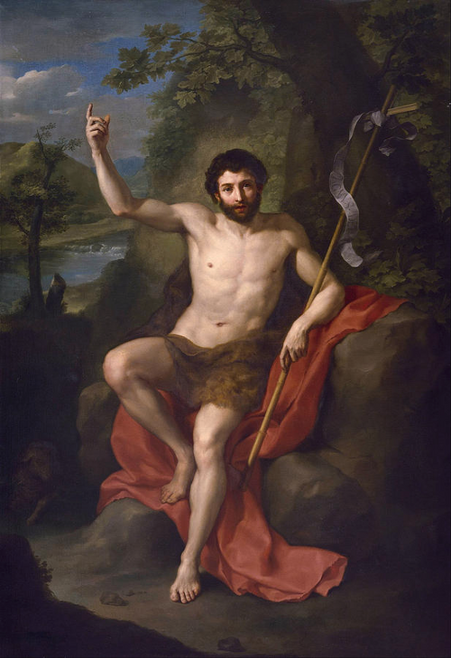 Anton Raphael Mengs — “Saint John the Baptist Preaching in the Wilderness / Çölde Vaaz Veren Vaftizci Yahya” — yağlıboya, tuval.