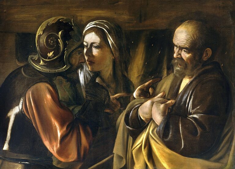 Caravaggio — “The Denial of Saint Peter / Aziz Petrus’un İnkarı” — 1610, yağlıboya, tuval.