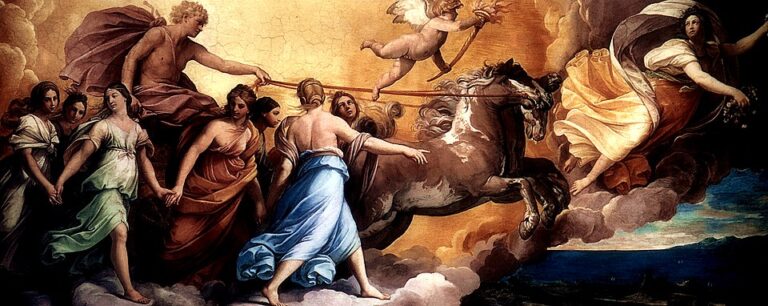 Şafak / L’Aurora — Guido Reni (1613–1614) Guido Reni, Şafak / L’Aurora, 1613–1614, tavan freski.