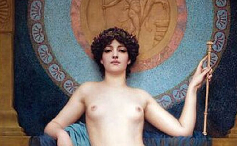 Campaspe / Campaspe — John William Godward (1896) John William Godward, Campaspe / Campaspe, 1896, yağlıboya.