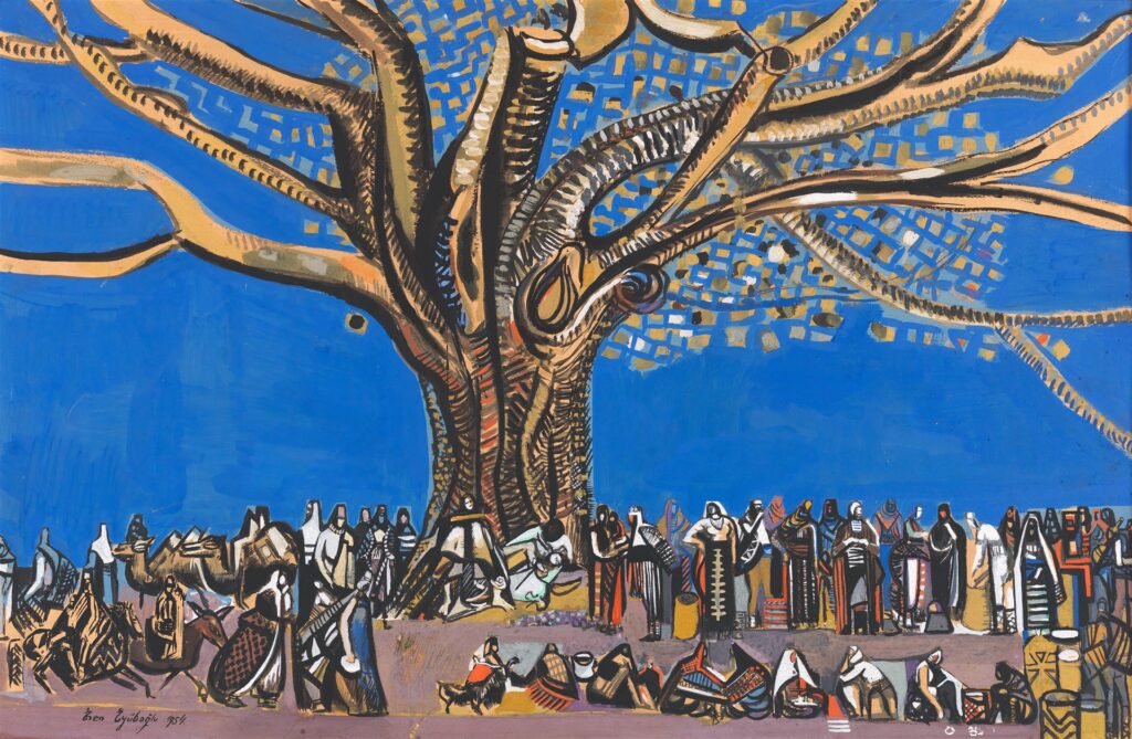 Eren Eyüboğlu, Pazar Alışverişi / Market Shopping, 1954.
