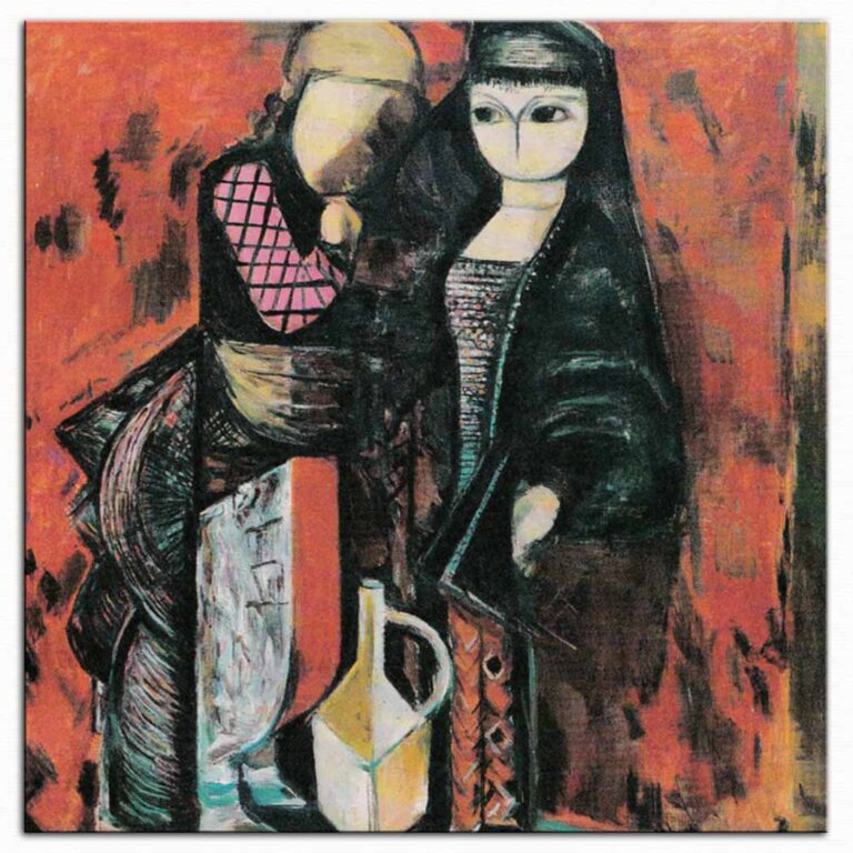Eren Eyüboğlu, İki Köylü Kız / Two Peasant Girls,