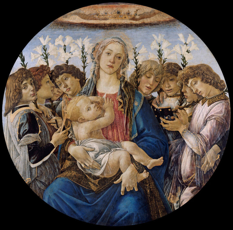 Meryem, Çocuk İsa ve Şarkı Söyleyen Melekler / Mary with the Child and Singing Angels — Sandro Botticelli Sandro Botticelli, Mary with the Child and Singing Angels / Meryem, Çocuk İsa ve Şarkı Söyleyen Melekler,