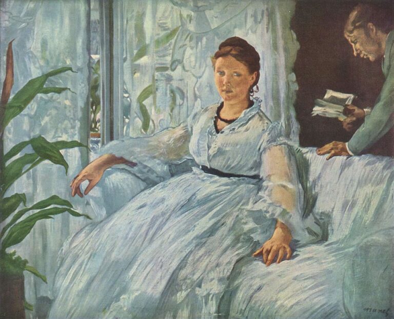 Édouard Manet, The Reading / Okuma, 19. yüzyıl, Realizm sonrası modern Fransız resmi.