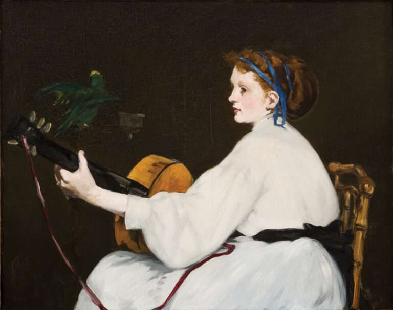 Édouard Manet, The Guitar Player / Gitar Çalan Kadın, 19. yüzyıl, Realizm sonrası modern Fransız resmi.