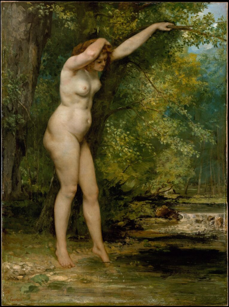 Gustave Courbet, The Young Bather / Genç Yıkanan, 1866