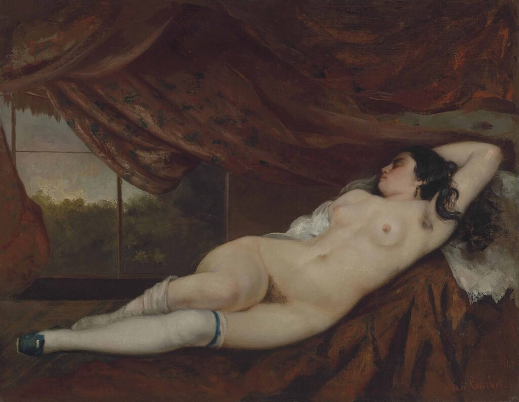 Gustave Courbet, Nude Reclining Woman / Uzanan Çıplak Kadın, 1860’lar,