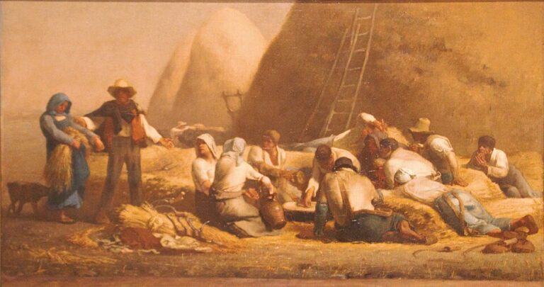 Jean-François Millet, Harvesters Resting (Ruth and Boaz) / Dinlenen Hasatçılar,