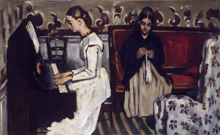 Piyano Başındaki Genç Kız / Jeune Fille au piano — Paul Cézanne Paul Cézanne, Jeune Fille au piano / Piyano Başındaki Genç Kız, 19. yüzyıl