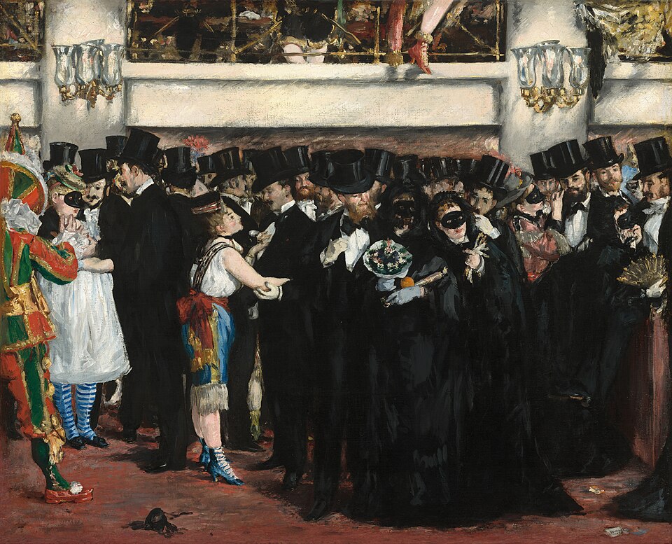 Édouard Manet, Masked Ball at the Opera / Operada Maskeli Balo, 1873