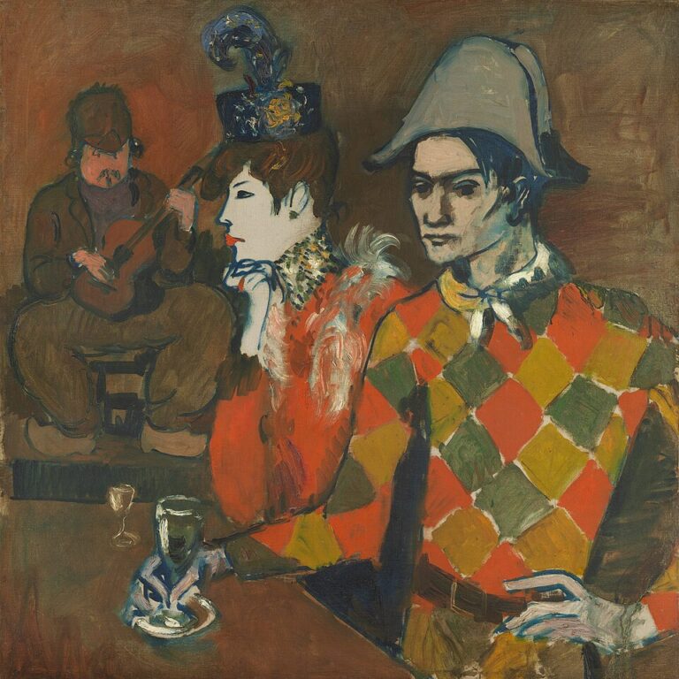 Lapin Agile’de / Au Lapin Agile — Pablo Picasso Pablo Picasso, Au Lapin Agile / Lapin Agile’de, 1905, tuval üzerine yağlıboya
