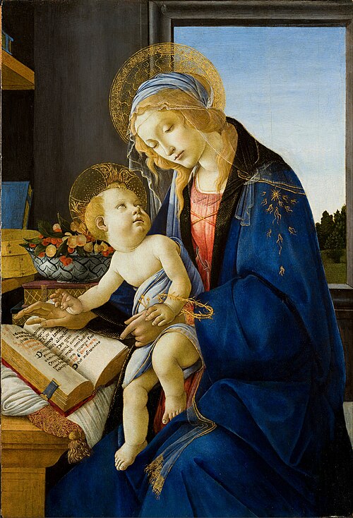 Sandro Botticelli, The Virgin and Child / The Madonna of the Book / Kitaplı Madonna, yaklaşık 1480