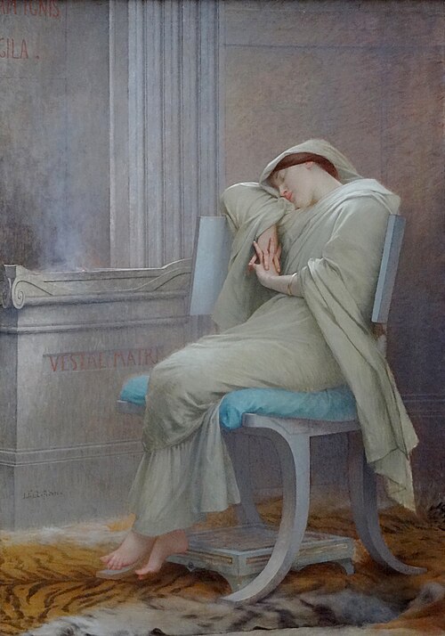 Jules Joseph Lefebvre, Vestale endormie / Sleeping Vestal / Uyuyan Vesta Rahibesi,