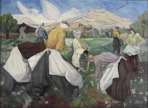 Cemal Tollu, Pamuk Toplayanlar, 1956