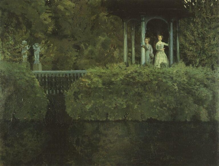 Aşk Adası / Island of Love — Konstantin Somov, Konstantin Somov, Aşk Adası / Island of Love, tarih bilinmiyor, Sembolizm / Rus Sembolizmi.