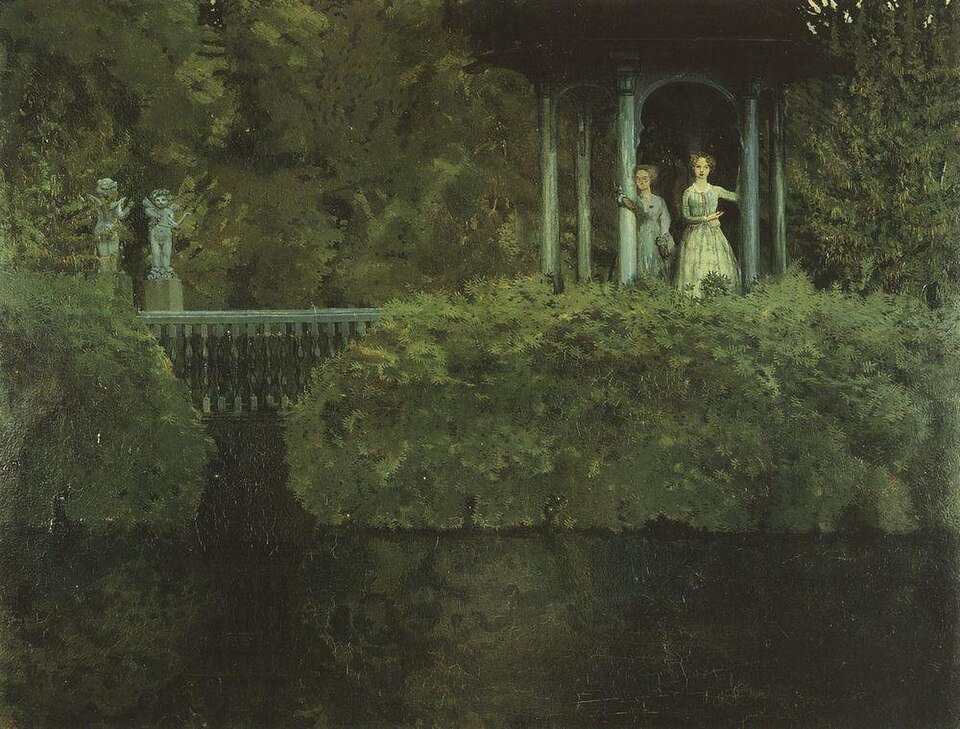 Konstantin Somov, Aşk Adası / Island of Love, tarih bilinmiyor, Sembolizm / Rus Sembolizmi.
