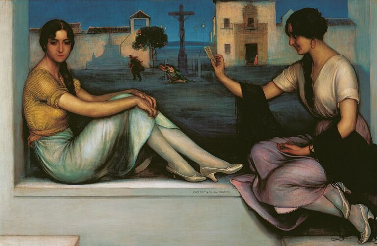 Julio Romero de Torres, Fal / La Buenaventura, tarih bilinmiyor, Sembolizm.